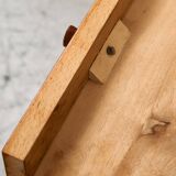 1950s Danish Teak Coffee Table with Drawers and Pull-Out Tray