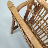 Vintage bamboo magazine holder