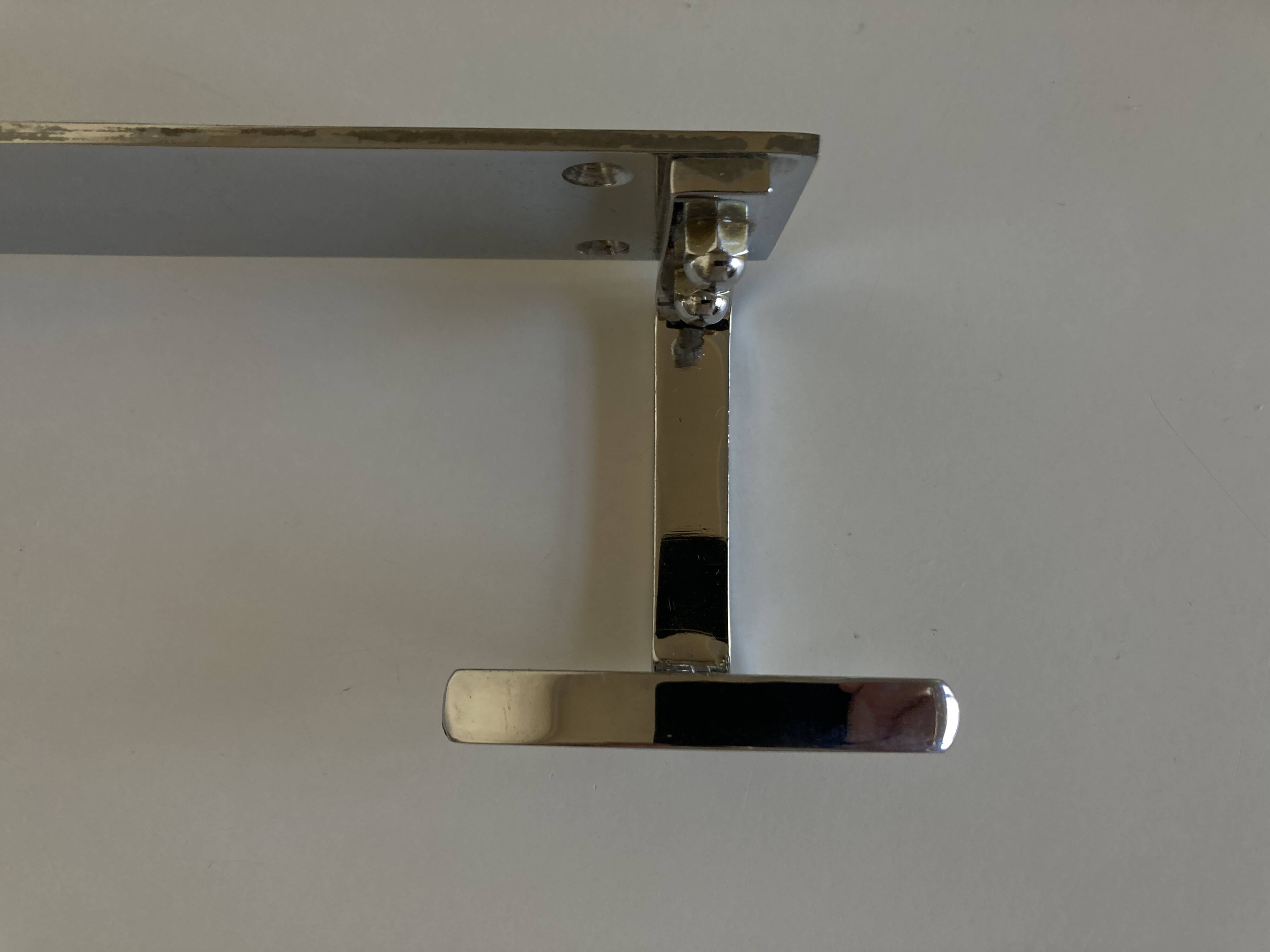 chrome bathroom hook art deco 1950