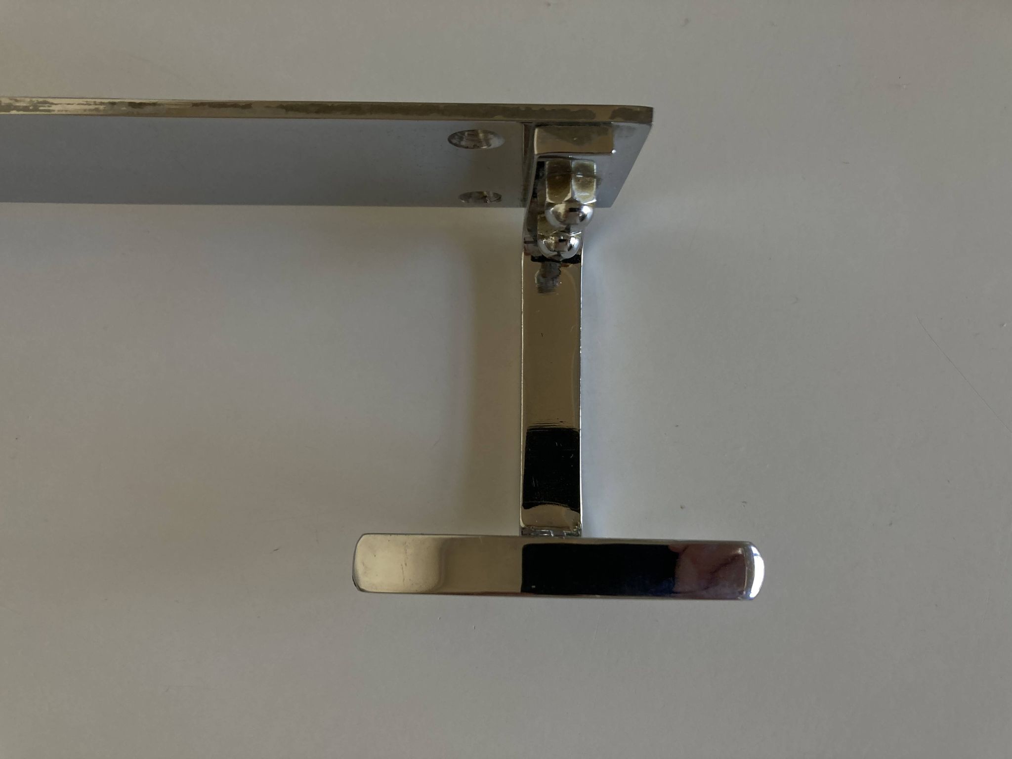 patère de salle de bain chrome art déco 1950