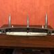 Old wall coat rack 3 patères doubles metal chrome design vintage