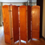 Old screen 9 wooden panels