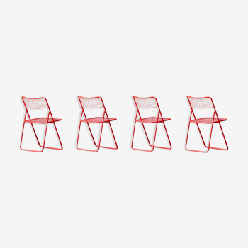 Série de 4 chaises Ted Net de Niels Gammelgaard)
