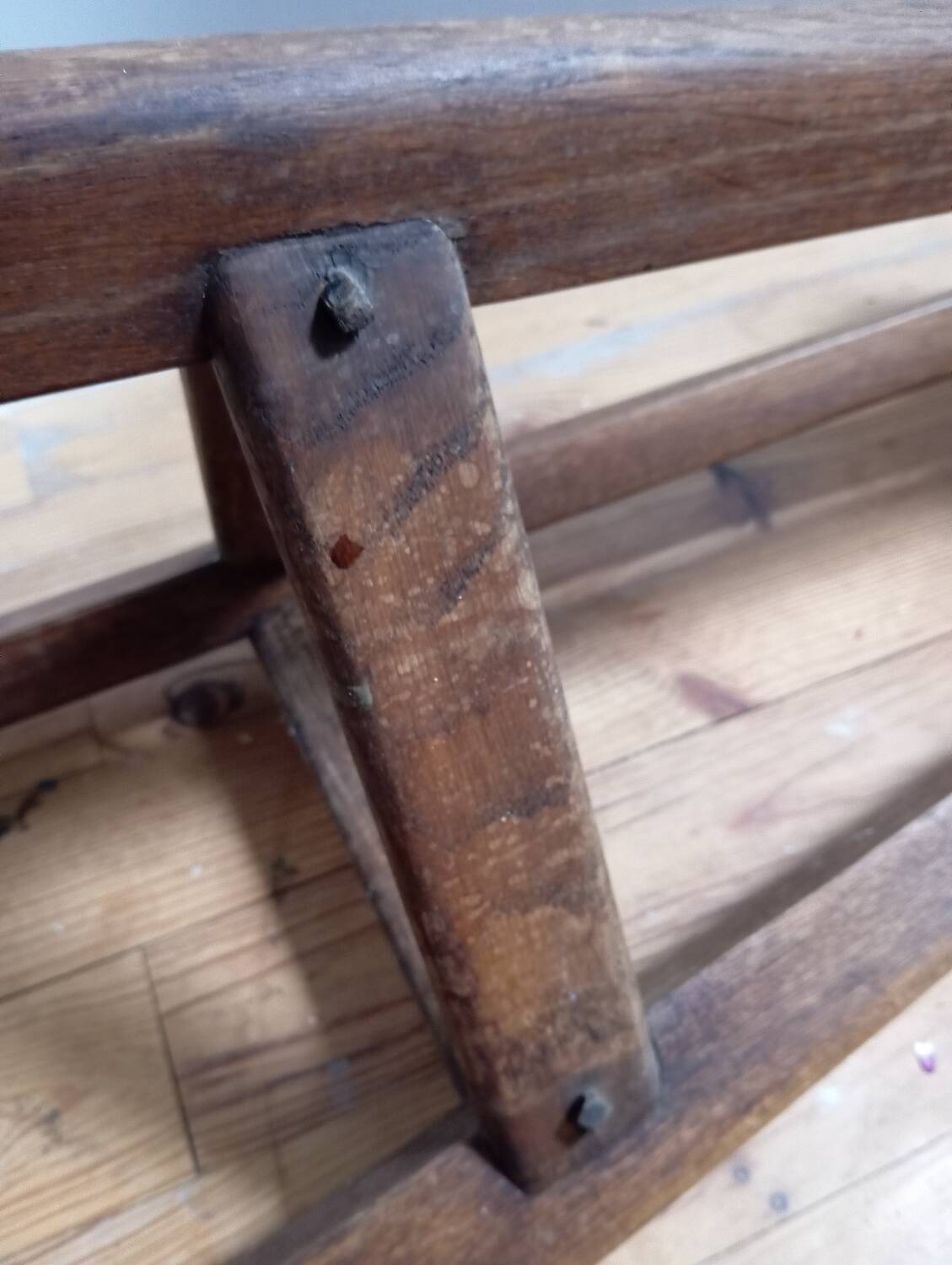 Vintage brutalist tripod high stool, 1950s