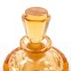 Art déco decanter, orange crystal, Poland, 1930s
