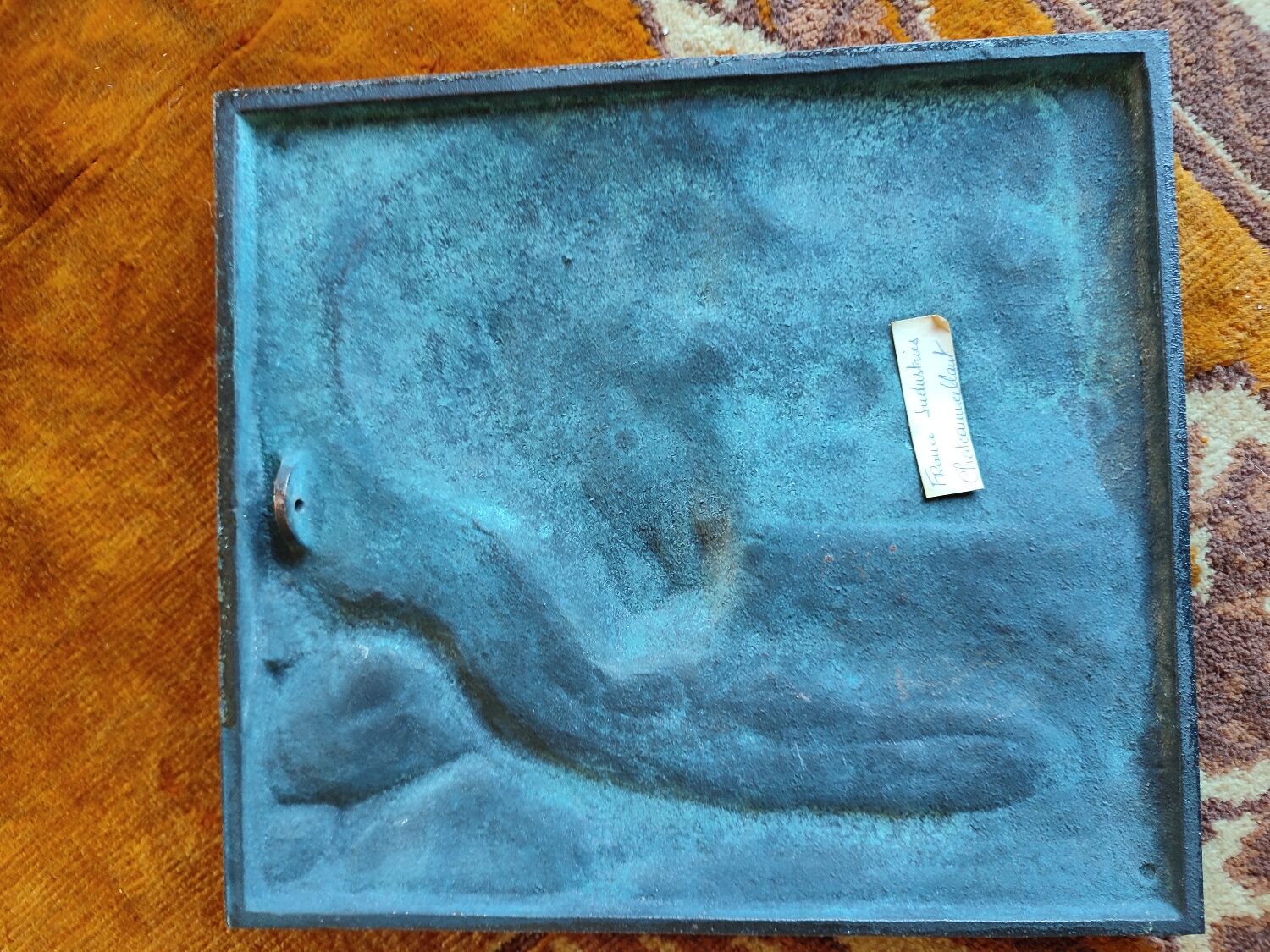 Plaques chat et chien bronze