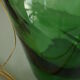Thick glass vase from Italy, vintage.