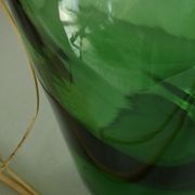 Thick glass vase from Italy, vintage.