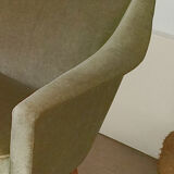 Canapé années 50 60 velour vert