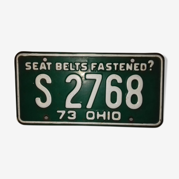 U.S. license plate