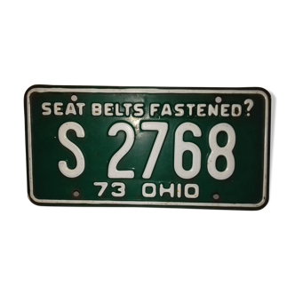 U.S. license plate