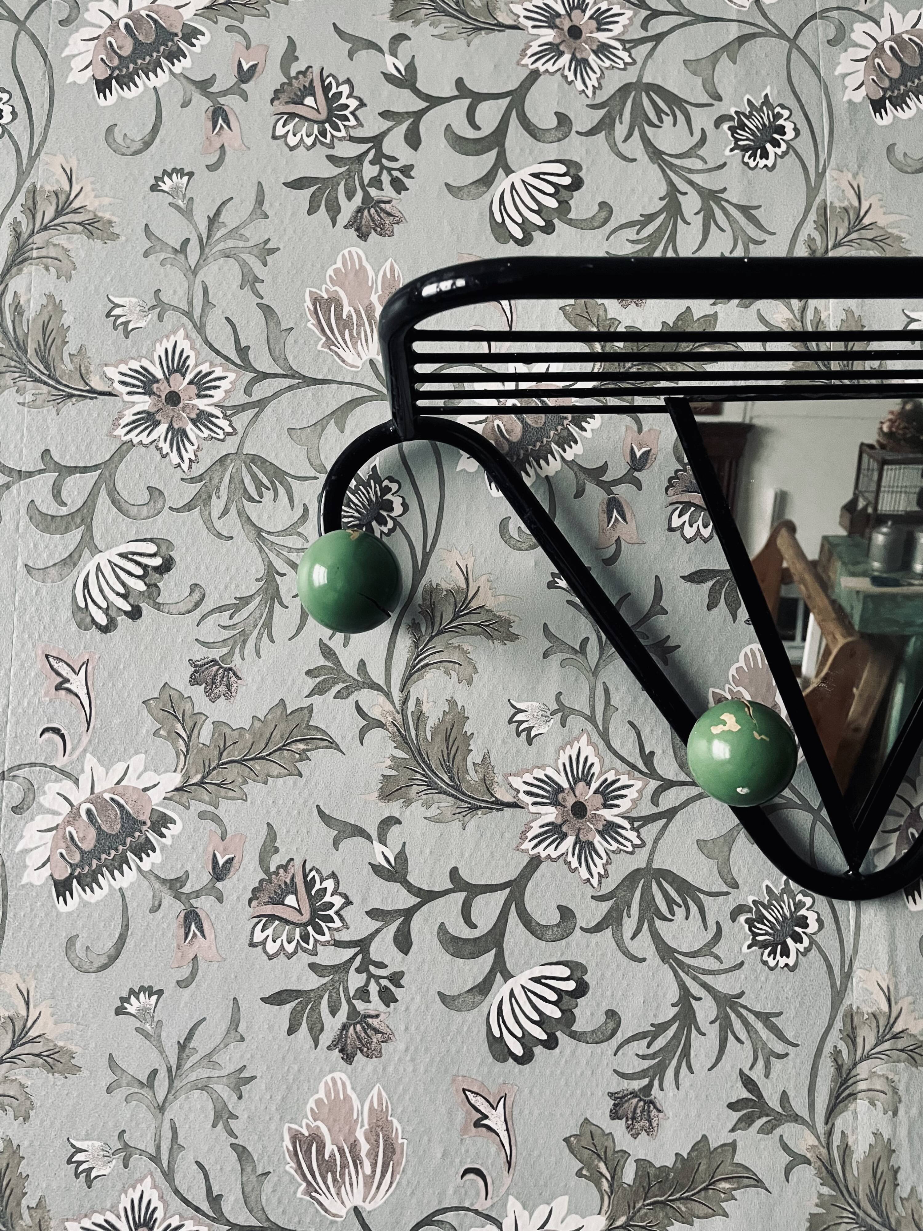 Portemanteaux métal avec miroir