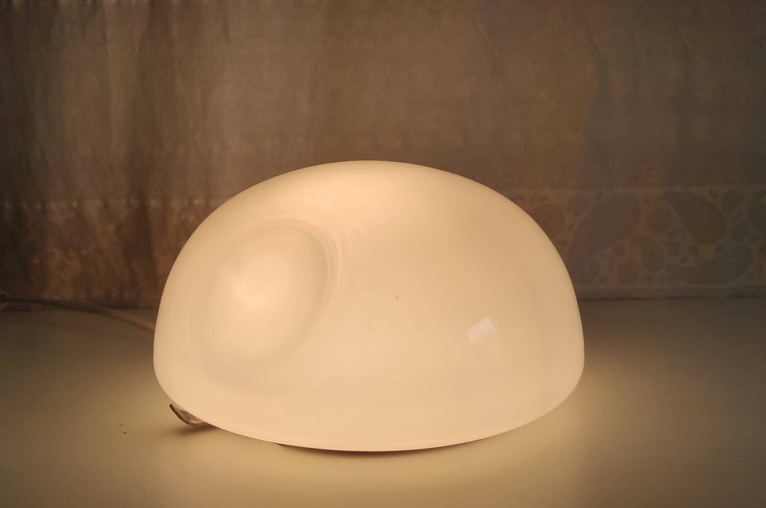 Opaline globe ceiling light 20 cm - 1960s