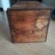 Old waxed wood chest