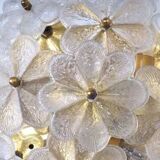 Lampe fleur en cristal Ernst Palme, années 1970