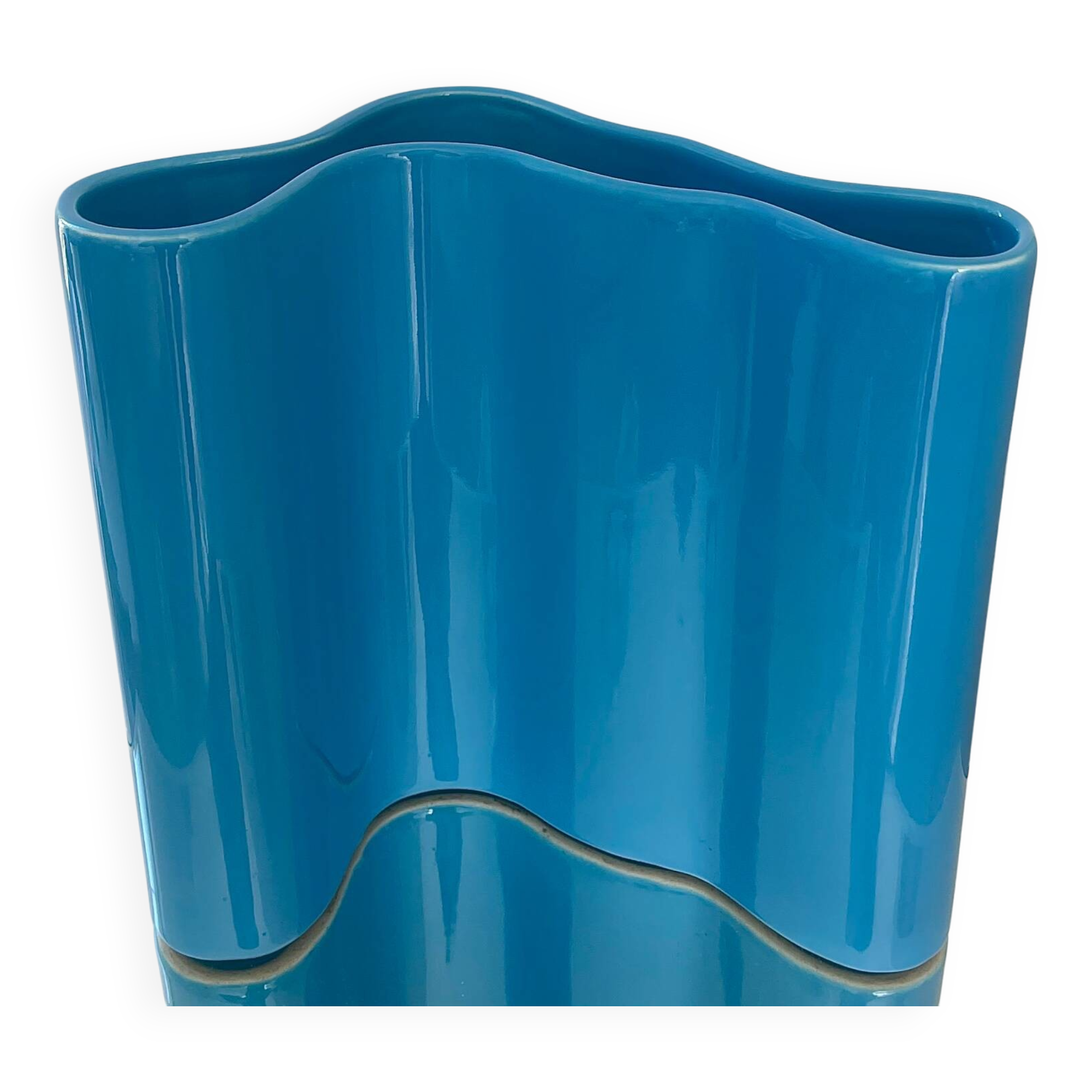 Biomorphic ceramic vase