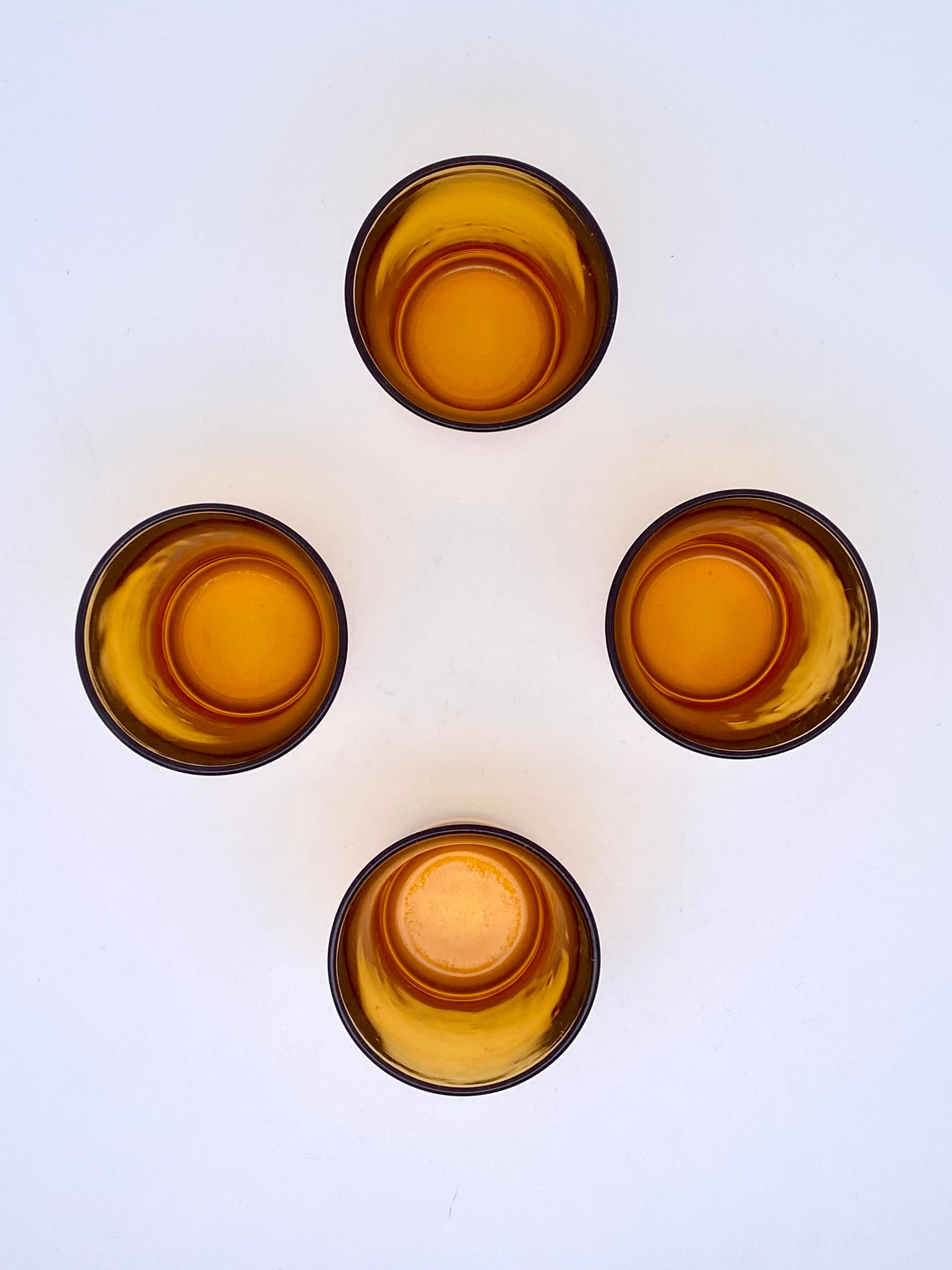 4 Duralex water glasses