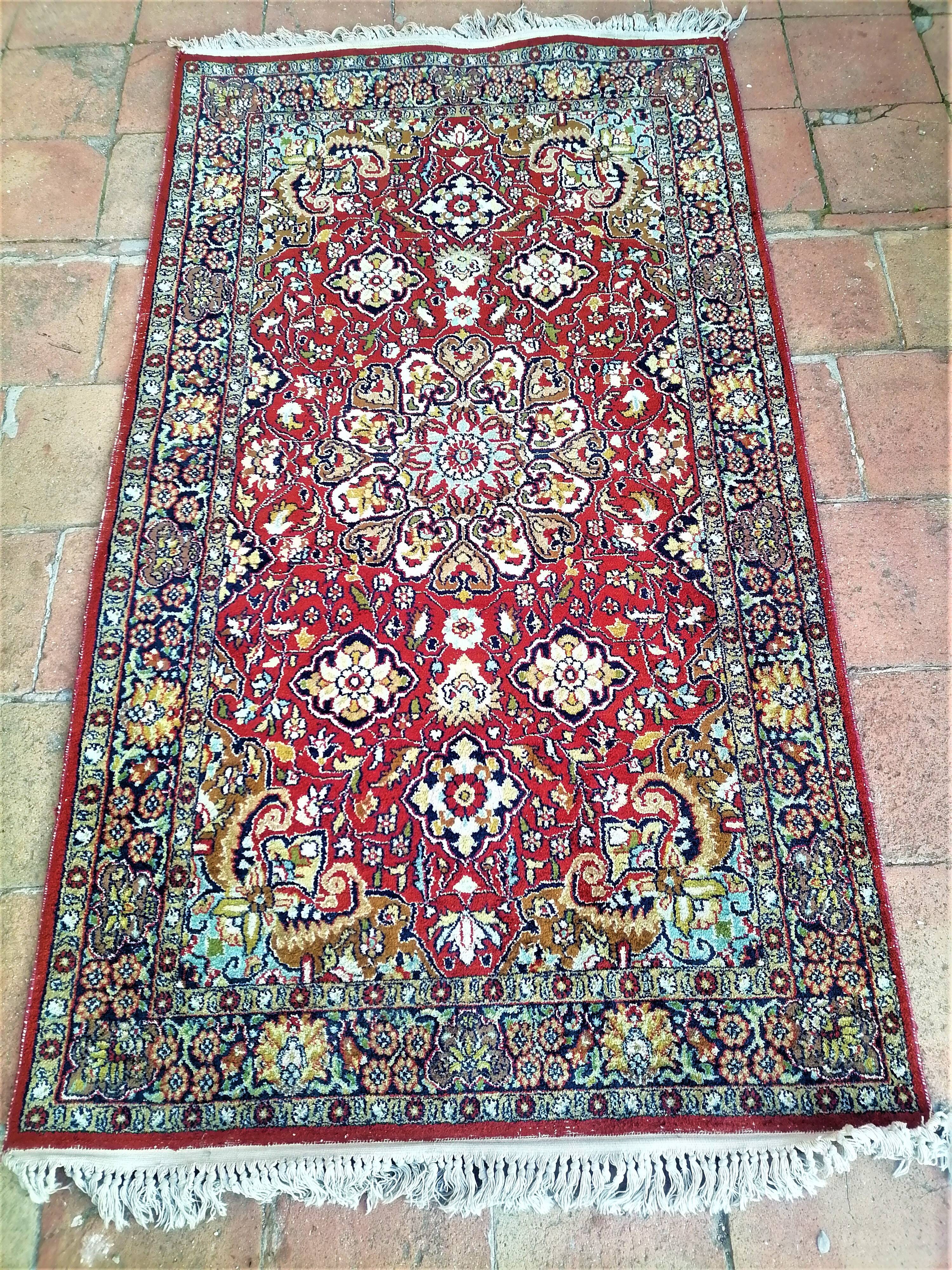Old oriental carpet 170 x 93 cm