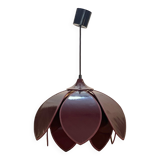 Suspension design fleur Lotus de Robert de Schuytener années 80 vintage plafonnier