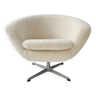Swivel shell armchair, star legs Denmark 1960/1970