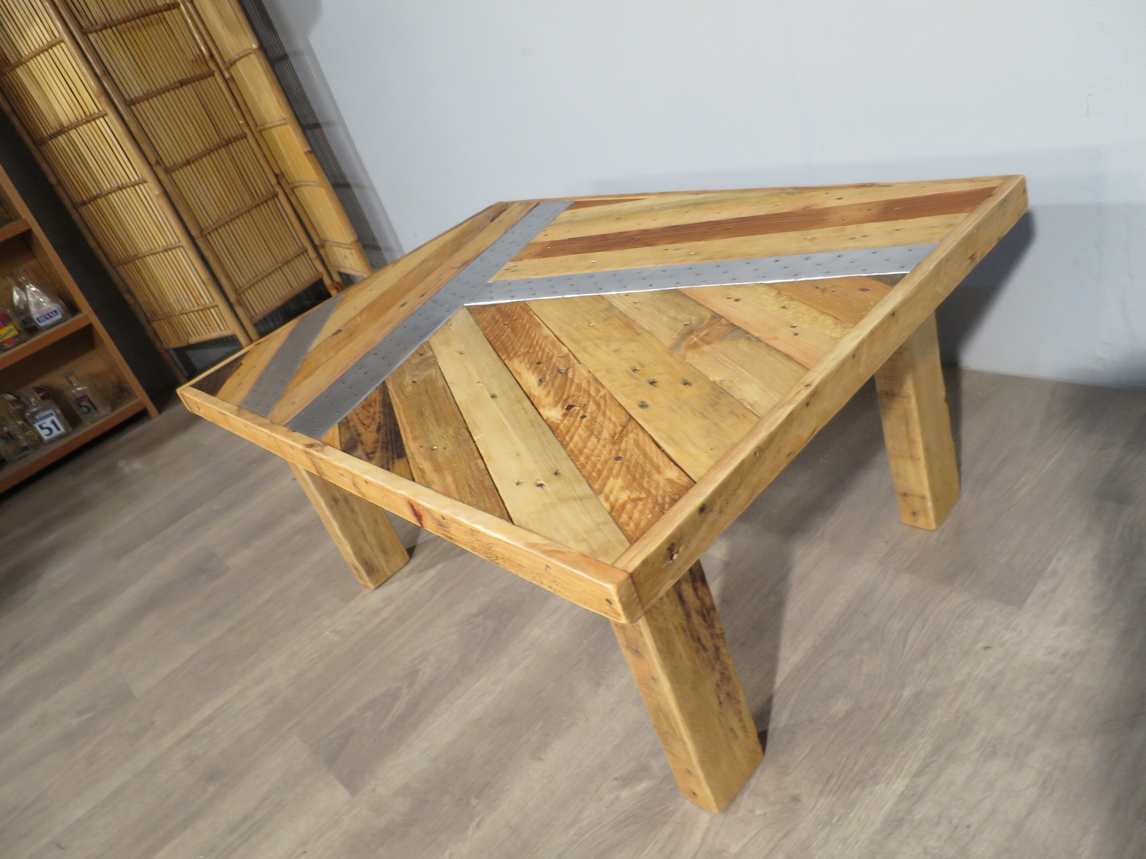 Rustic alu fir coffee table