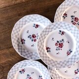 Set of 6 flat plates Bastia