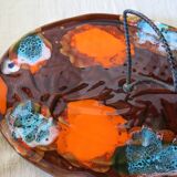 "Vallauris" type cheese board in the shape of a fish in very good condition.