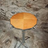 Vintage French side table – 1930s – Octagonal top & base
