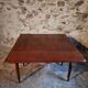 Table à abattants anglaise ancienne en acajou, fin XIXe siècle
