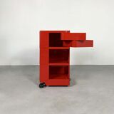 Boby Trolley rouge par Joe Colombo pour B-Line