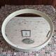 Miroir rond Blanc italien des années 70 par Collezione SALC