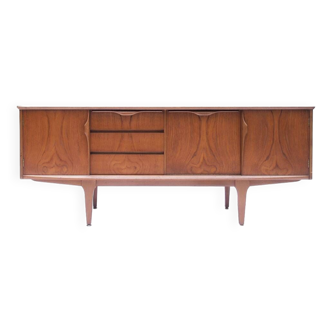 Vintage Scandinavian sideboard with “wave” handles