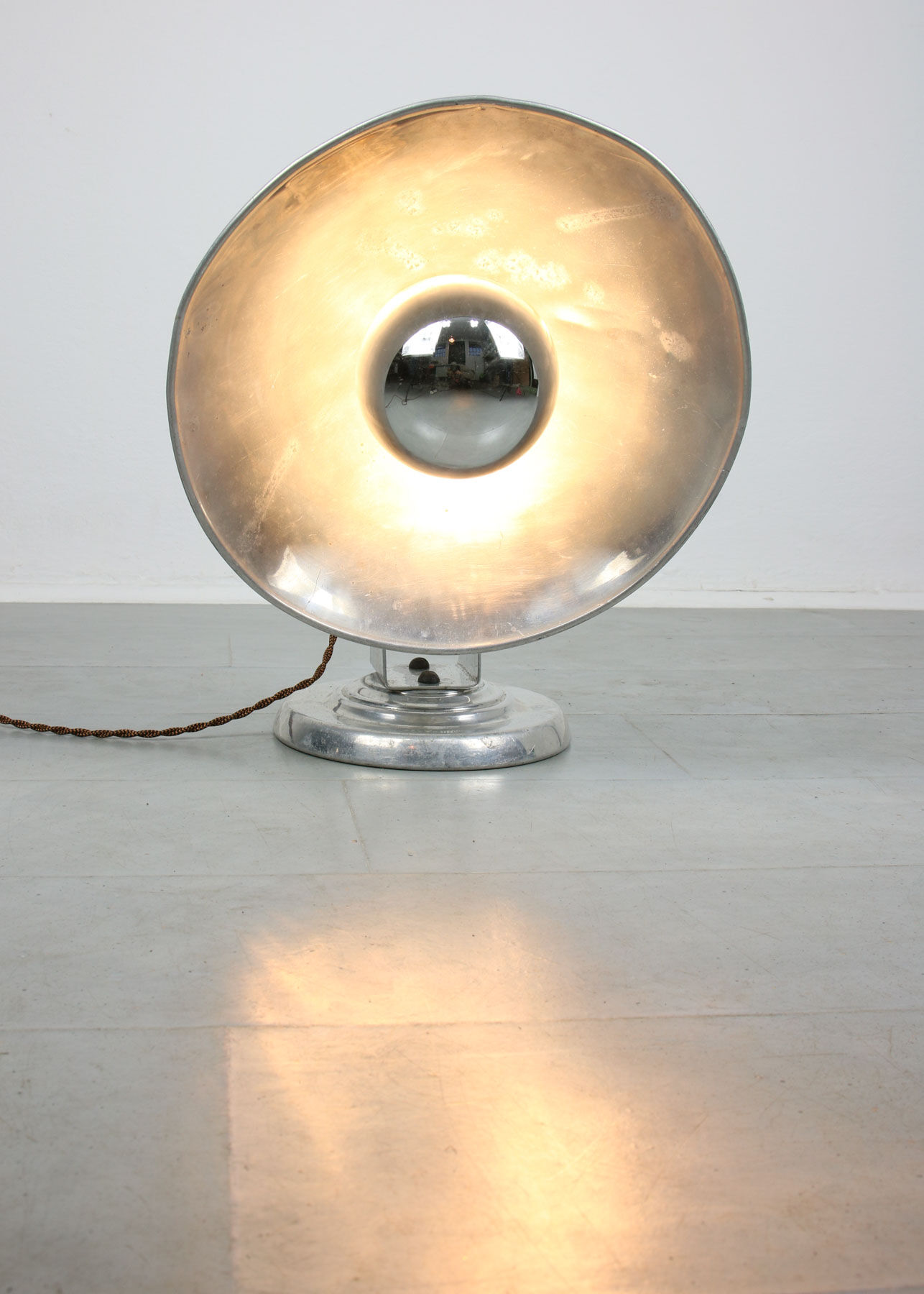 Mid-century Aluminium Adjustable Table Lamp, 50s