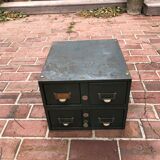 Metal boxes with drawers