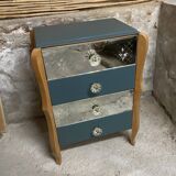 Vintage mirror chest of drawers