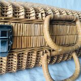 Wicker case, vintage