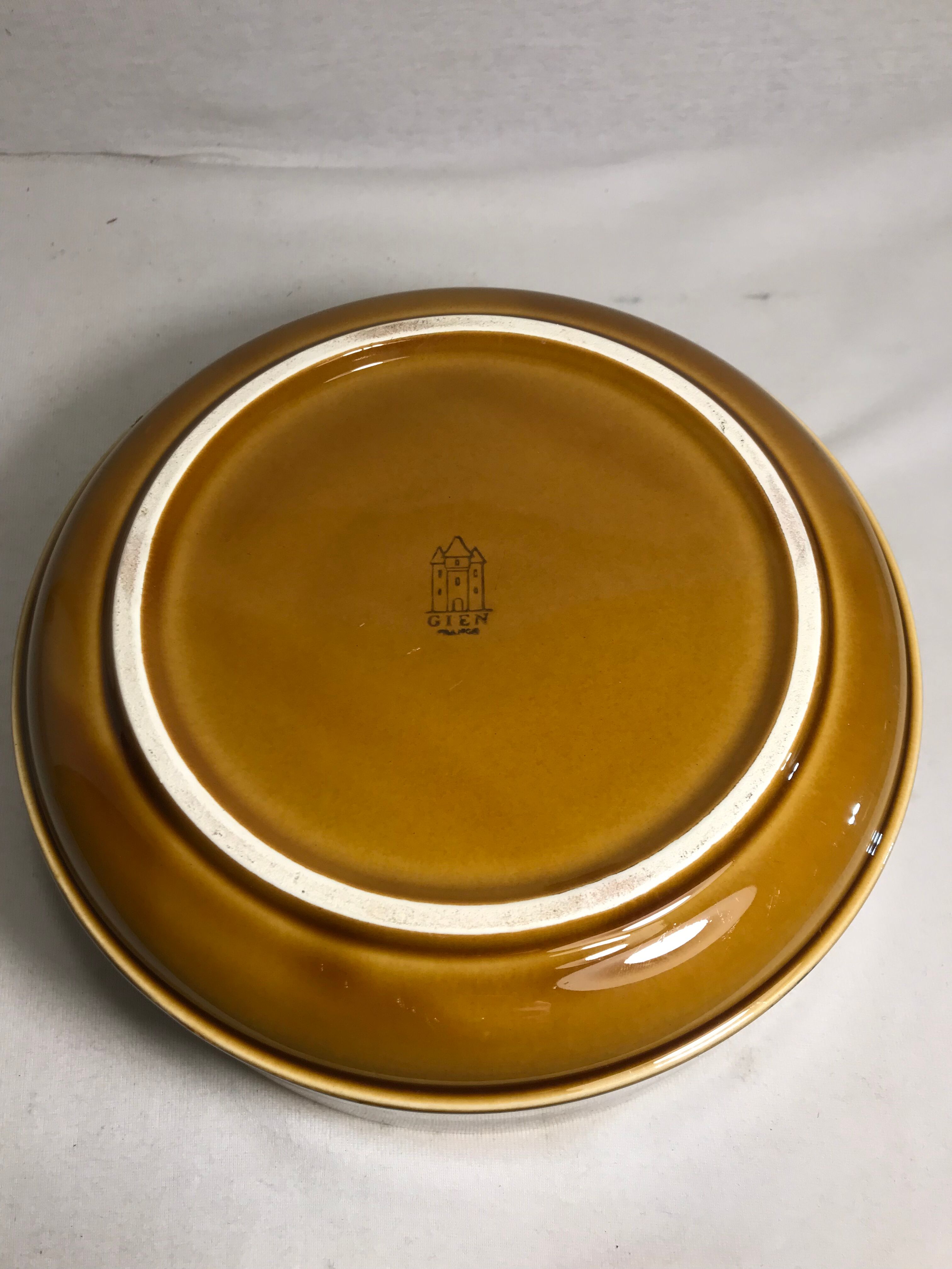 Old bowl ceramic Gien France