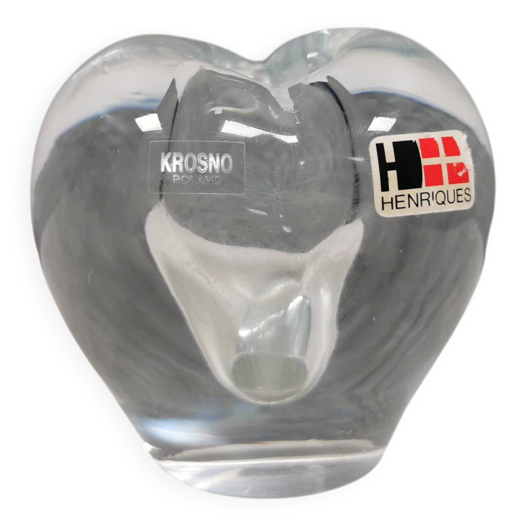 Small lovely glass vase from Polish Krosno glass, 1980s.