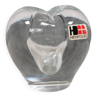 Small lovely glass vase from Polish Krosno glass, 1980s.