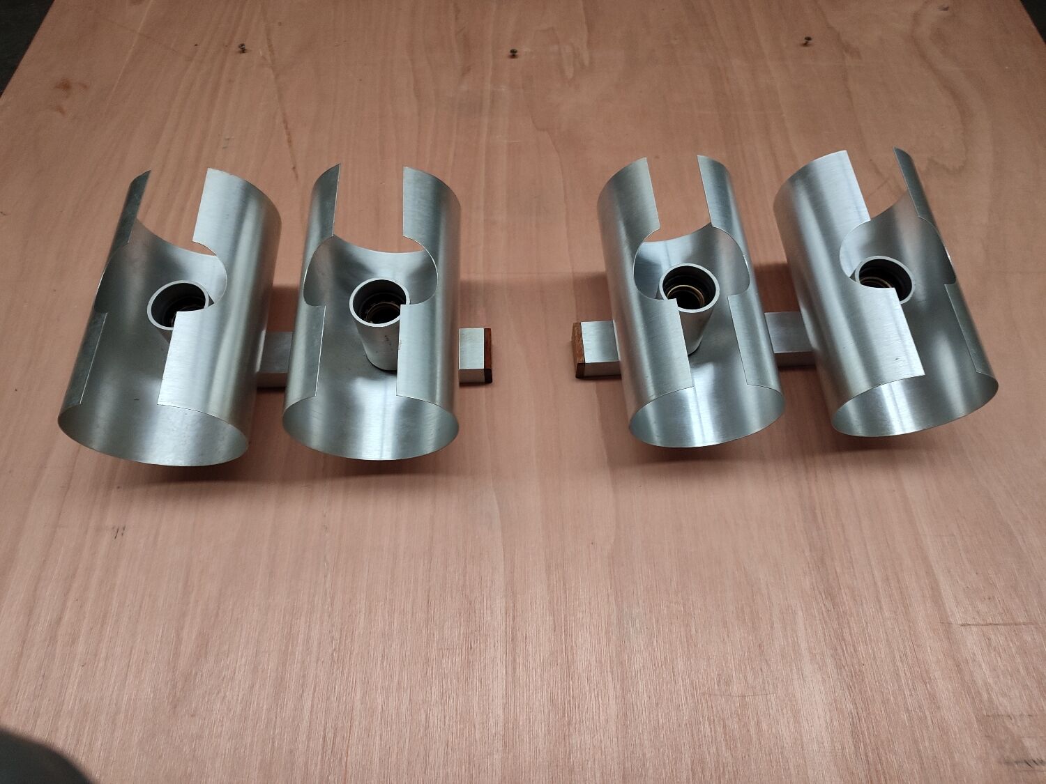 Loss of brushed aluminum sconces