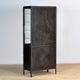 Polished iron medical cabinet, 1950s