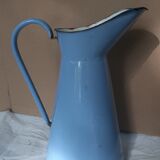 Blue enamel broc