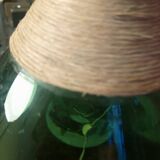 Green glass lamp