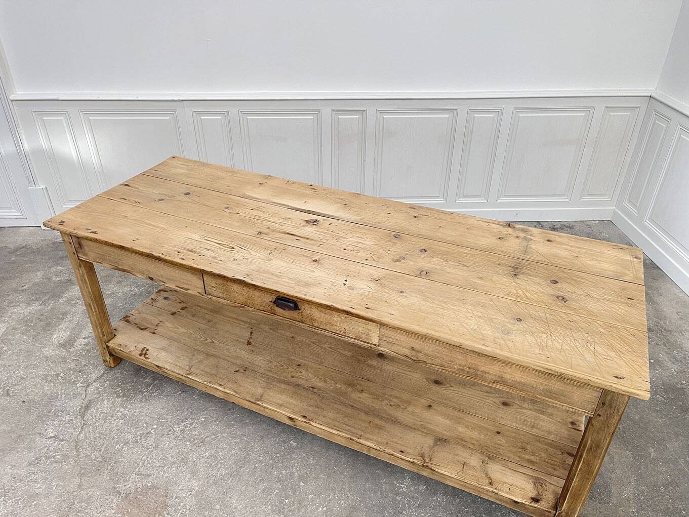 Old pine draper's table