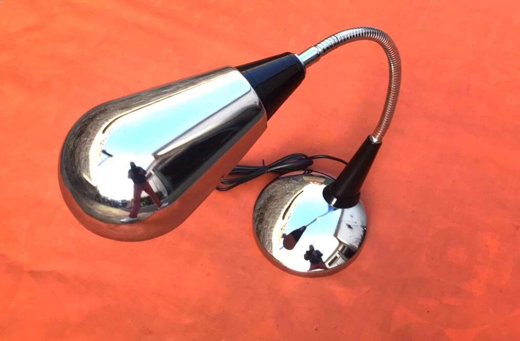 Lampe de bureau italienne dans le style d'Angelo Gaetano Sciolari, années 1970