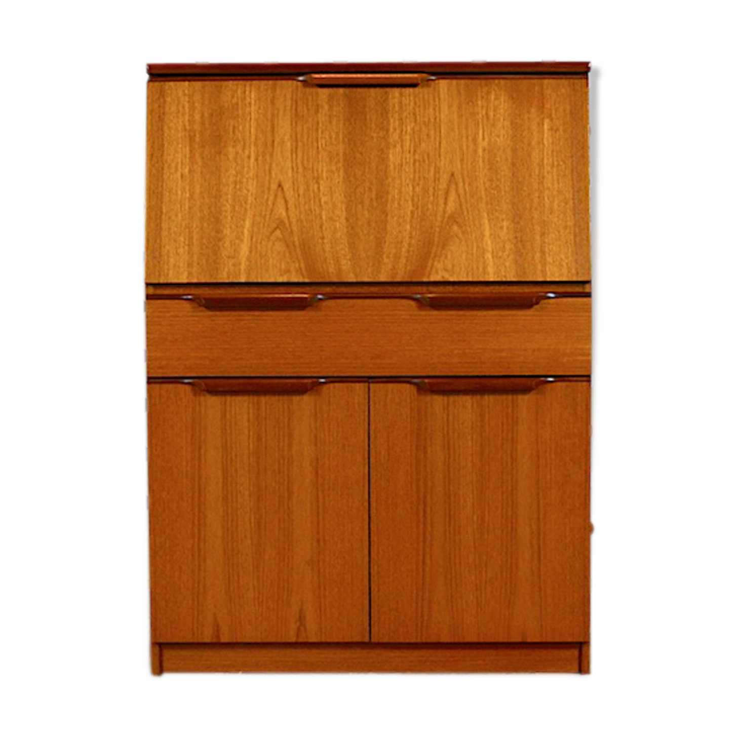 Secretary scandinavian vintage teak design 1960