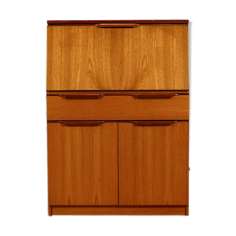 Secretary scandinavian vintage teak design 1960