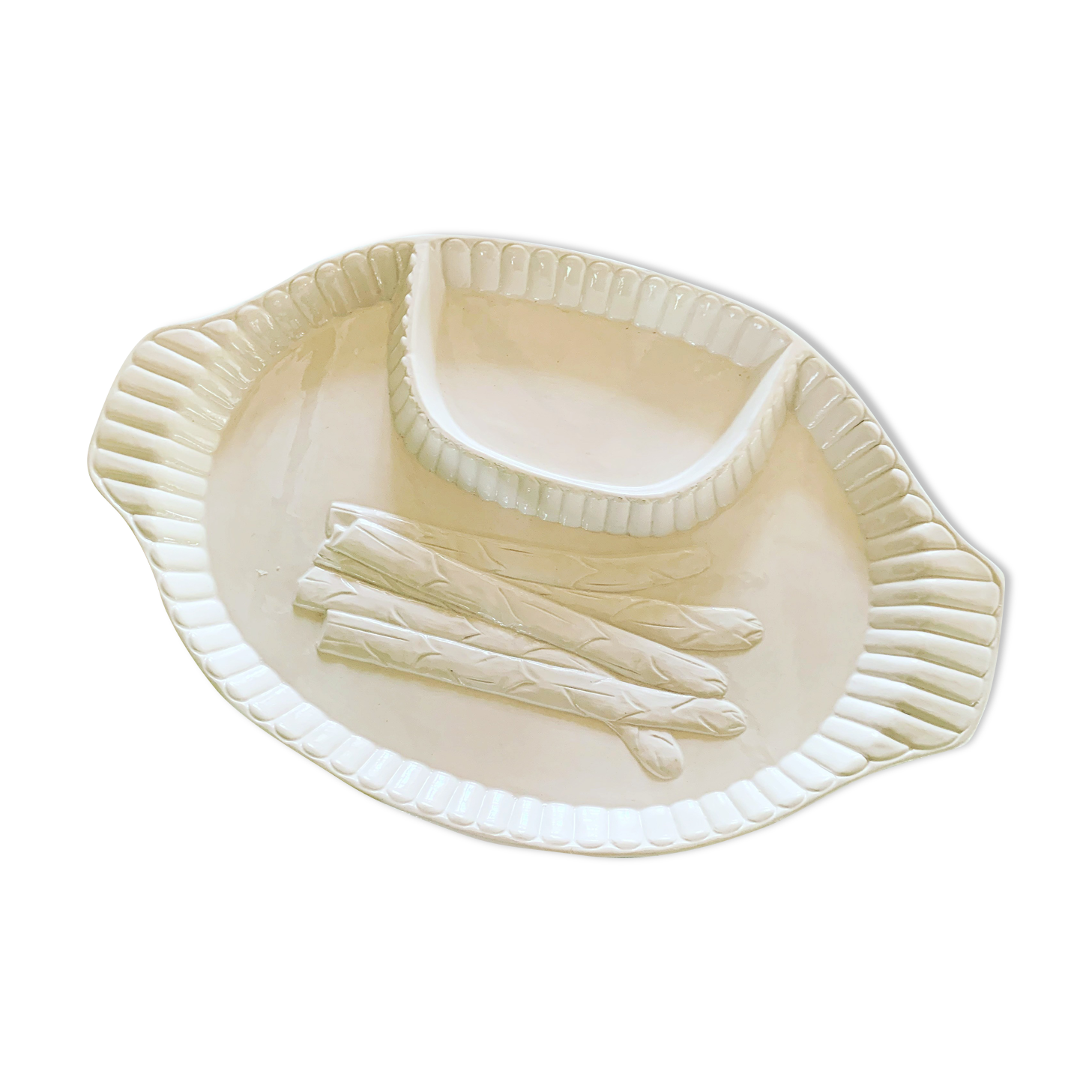 Porcelain asparagus dish