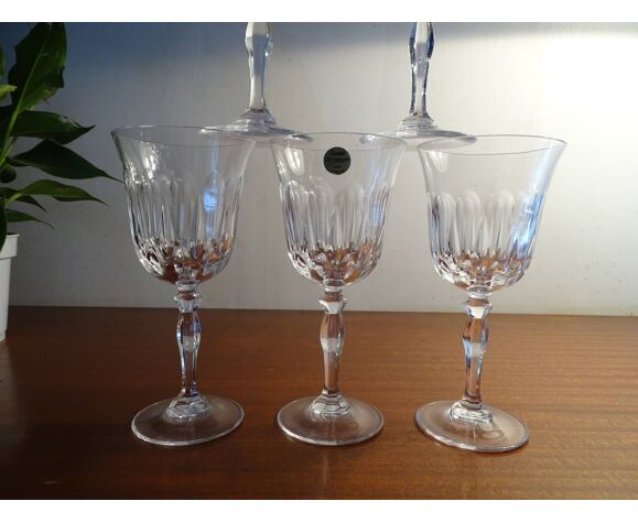 5 verres à eau Cristal d'Arques JG Durand Villiers 18 cl taille Beaulieu |  Selency