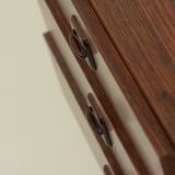 Small danish chest of drawers with three drawers in rosewood veneer